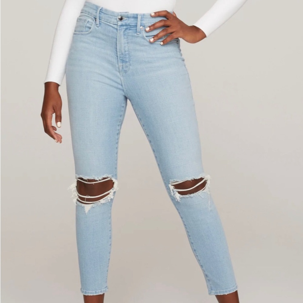 Good American Good Waist Crop